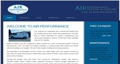 Desktop Screenshot of airperformanceheating.net